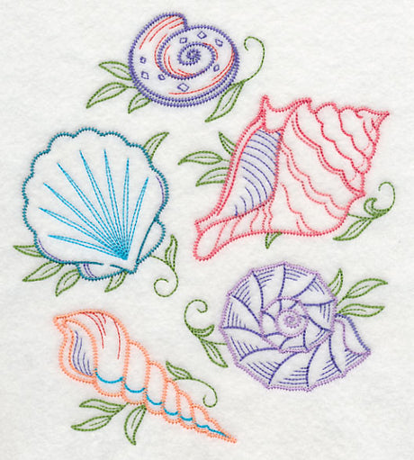 Seashell Shore Collage (Vintage)