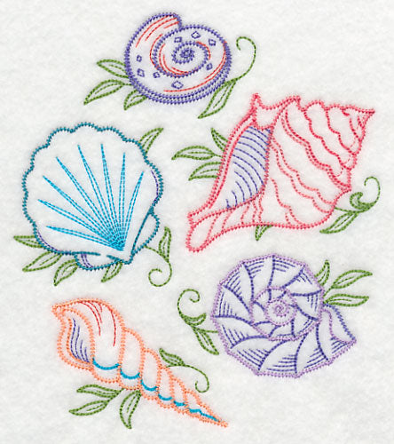 Seashell Shore Collage (Vintage)