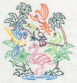 Tropical Bird Collage (Vintage)