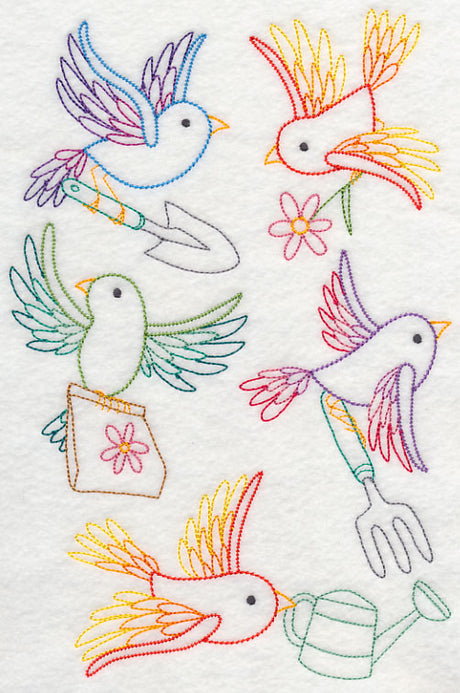 Gardening Birds (Vintage)