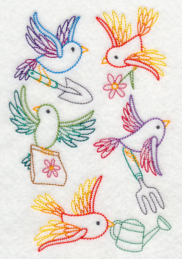 Gardening Birds (Vintage)