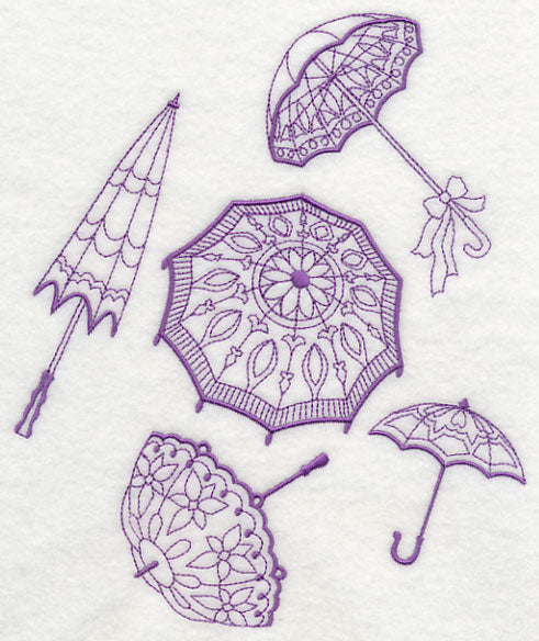 Victorian Parasol Collage
