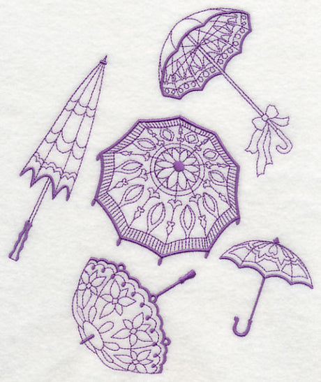 Victorian Parasol Collage