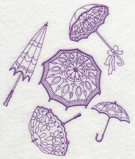 Victorian Parasol Collage