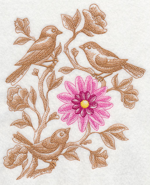 Birds in Bloom (Toile)