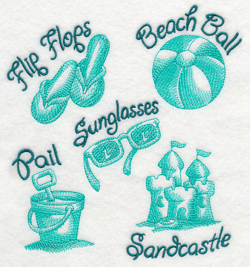 Fun In the Sun Collage (Toile)