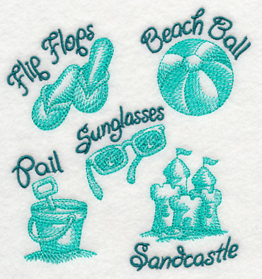 Fun In the Sun Collage (Toile)