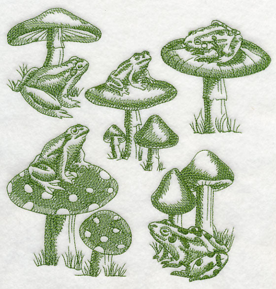 Toad and Stool Medley (Toile)