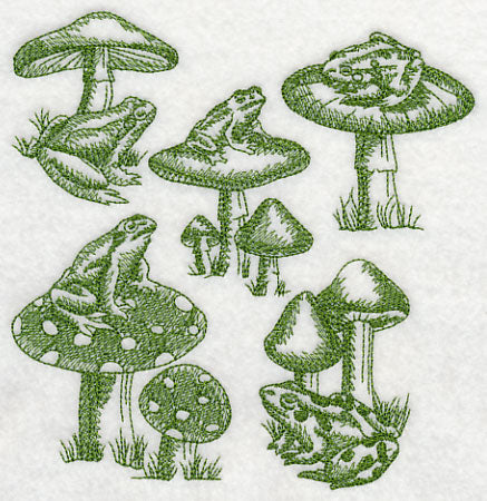 Toad and Stool Medley (Toile)