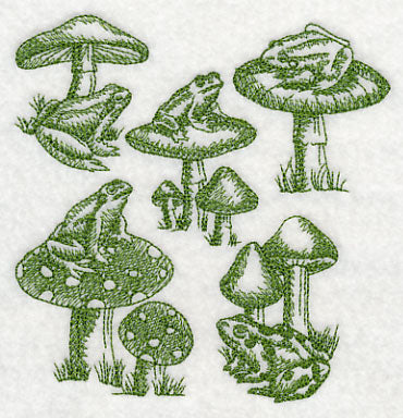 Toad and Stool Medley (Toile)