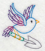 Gardening Bird with Trowel (Vintage)