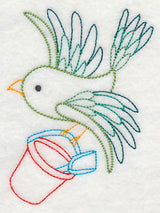 Beach Bum Bird with Pail (Vintage)