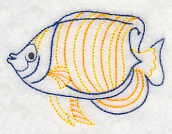 Tropical Fish Regal Angelfish (Vintage)