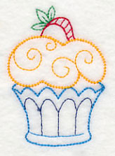 Sweet Cupcake with Strawberry (Vintage)