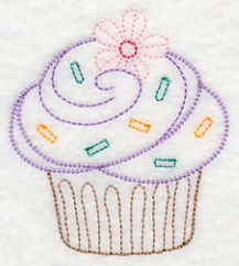 Sweet Cupcake with Sprinkles (Vintage)