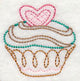 Sweet Cupcake with Heart (Vintage)