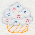 Sweet Cupcake with Candy Dots (Vintage)