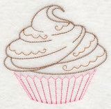 Sweet Cupcake with Fudge Swirls (Vintage)