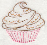 Sweet Cupcake with Fudge Swirls (Vintage)