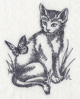 Kitten and Butterfly