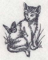 Kitten and Butterfly