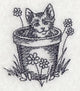 Kitten in Flowerpot