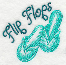 Fun In the Sun Flip-Flops (Toile)