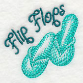 Fun In the Sun Flip-Flops (Toile)