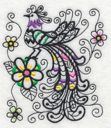 Wild Whimsy Bird 2 (Blackwork)