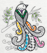 Wild Whimsy Bird 4 (Blackwork)