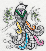 Wild Whimsy Bird 4 (Blackwork)