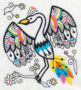 Wild Whimsy Bird 5 (Blackwork)