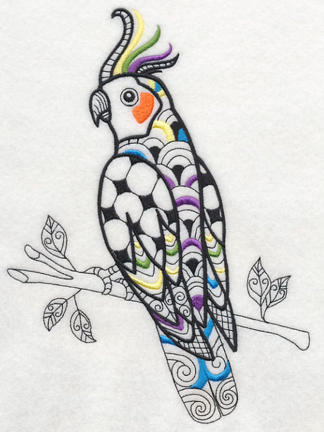 Cockatiel (Blackwork)