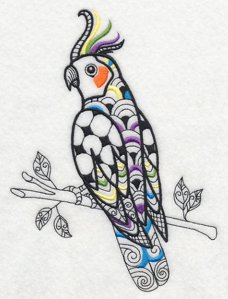Cockatiel (Blackwork)