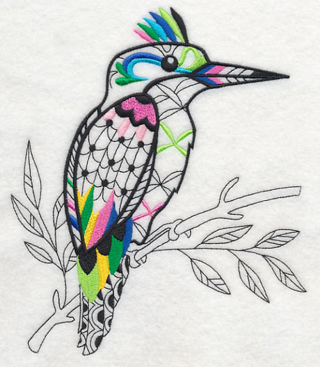 Kingfisher (Blackwork)
