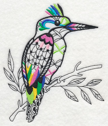 Kingfisher (Blackwork)