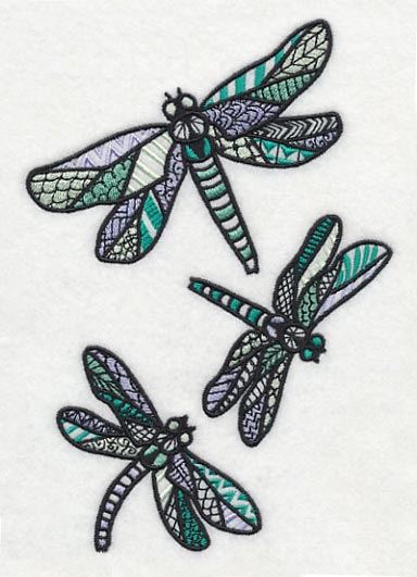 Dragonfly Spring (Blackwork)