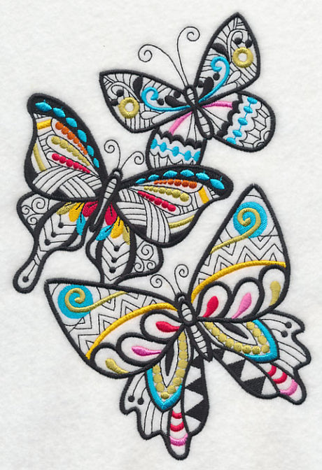 Butterflies Frenetic (Blackwork)
