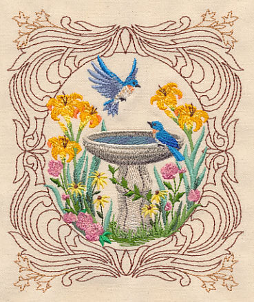 Bluebird Bath