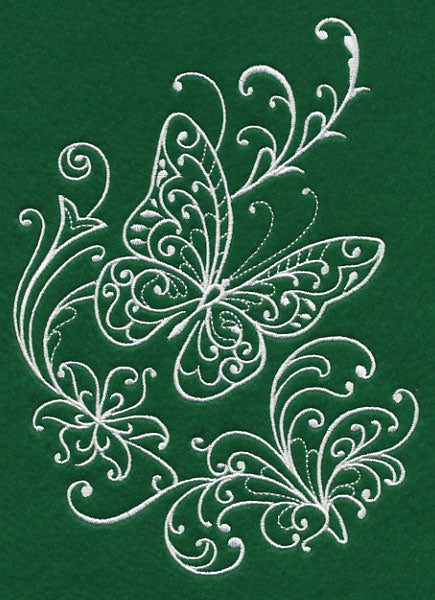 Spring Whitework Butterfly 1