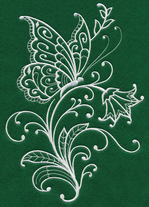 Spring Whitework Butterfly 2