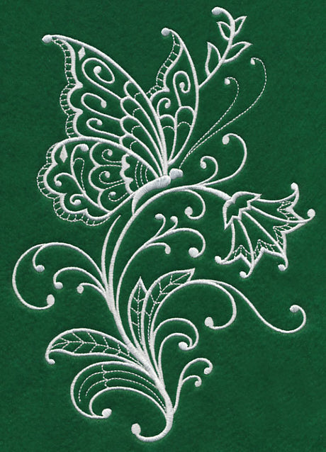 Spring Whitework Butterfly 2