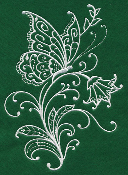Spring Whitework Butterfly 2