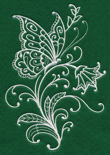Spring Whitework Butterfly 2