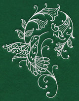 Spring Whitework Hummingbird