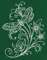 Spring Whitework Dragonfly