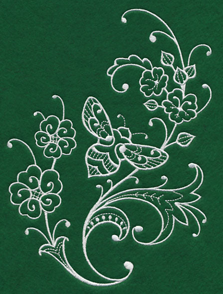 Spring Whitework Honeybee