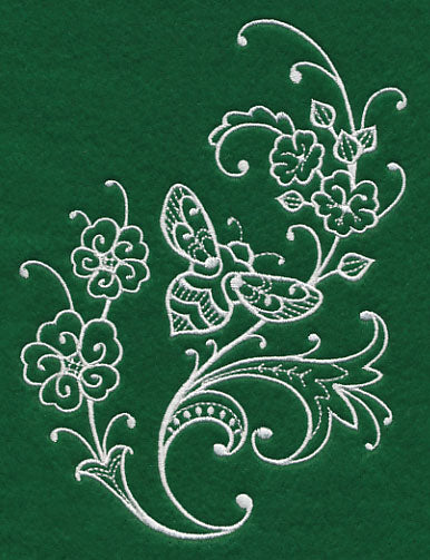 Spring Whitework Honeybee