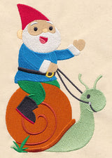 Garden Gnome Riding Snail