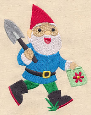 Garden Gnome with Trowel and Seeds